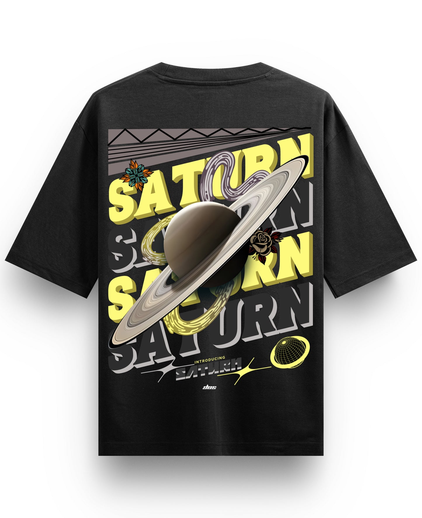 Black Oversized T-shirt Back Design