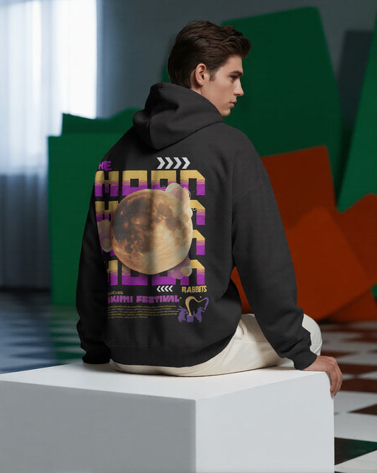 TSUKIMI FESTIVAL MOON Oversized T-Shirt - NEBULA'S COLLECTION