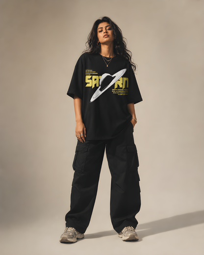 SATURN - Oversized T-Shirt - NEBULA'S COLLECTION