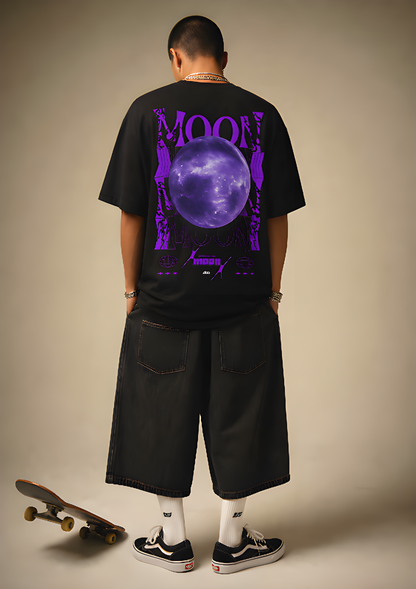 VIOLET MOON Oversized T-Shirt - NEBULA'S COLLECTION