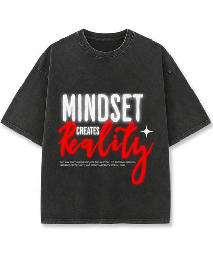 Vintage Fade Wash Oversized T-shirt Front Design