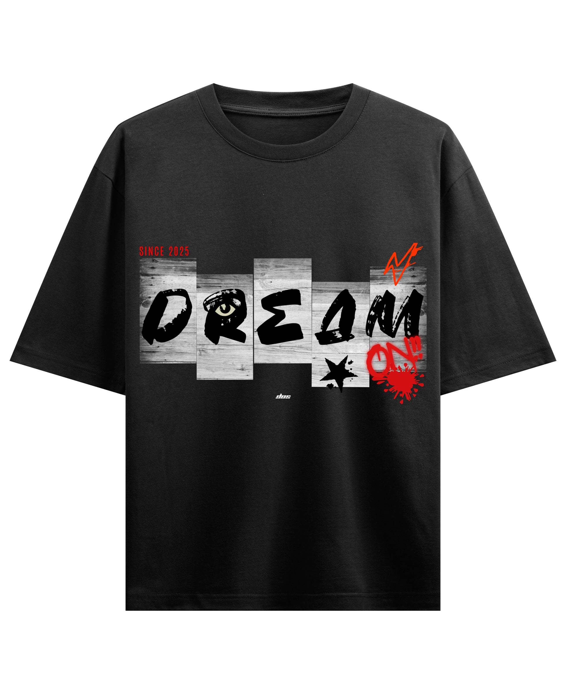 Black Oversized T-shirt Front Design