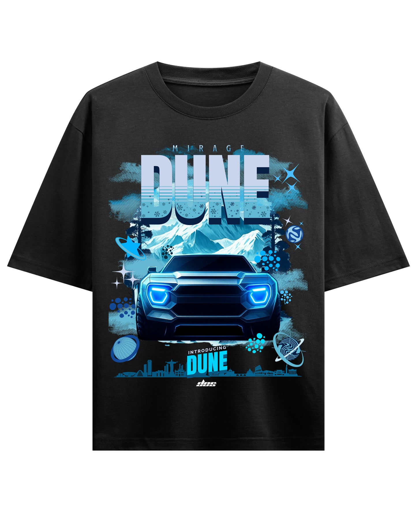 Black Oversized T-shirt Front Design