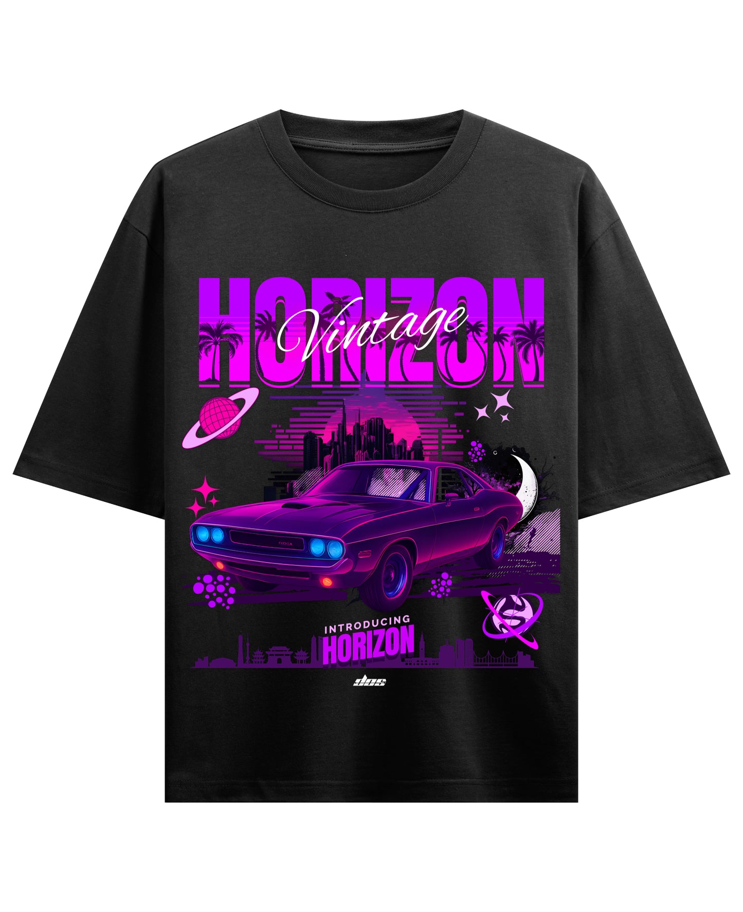 Black Oversized T-shirt Front Design