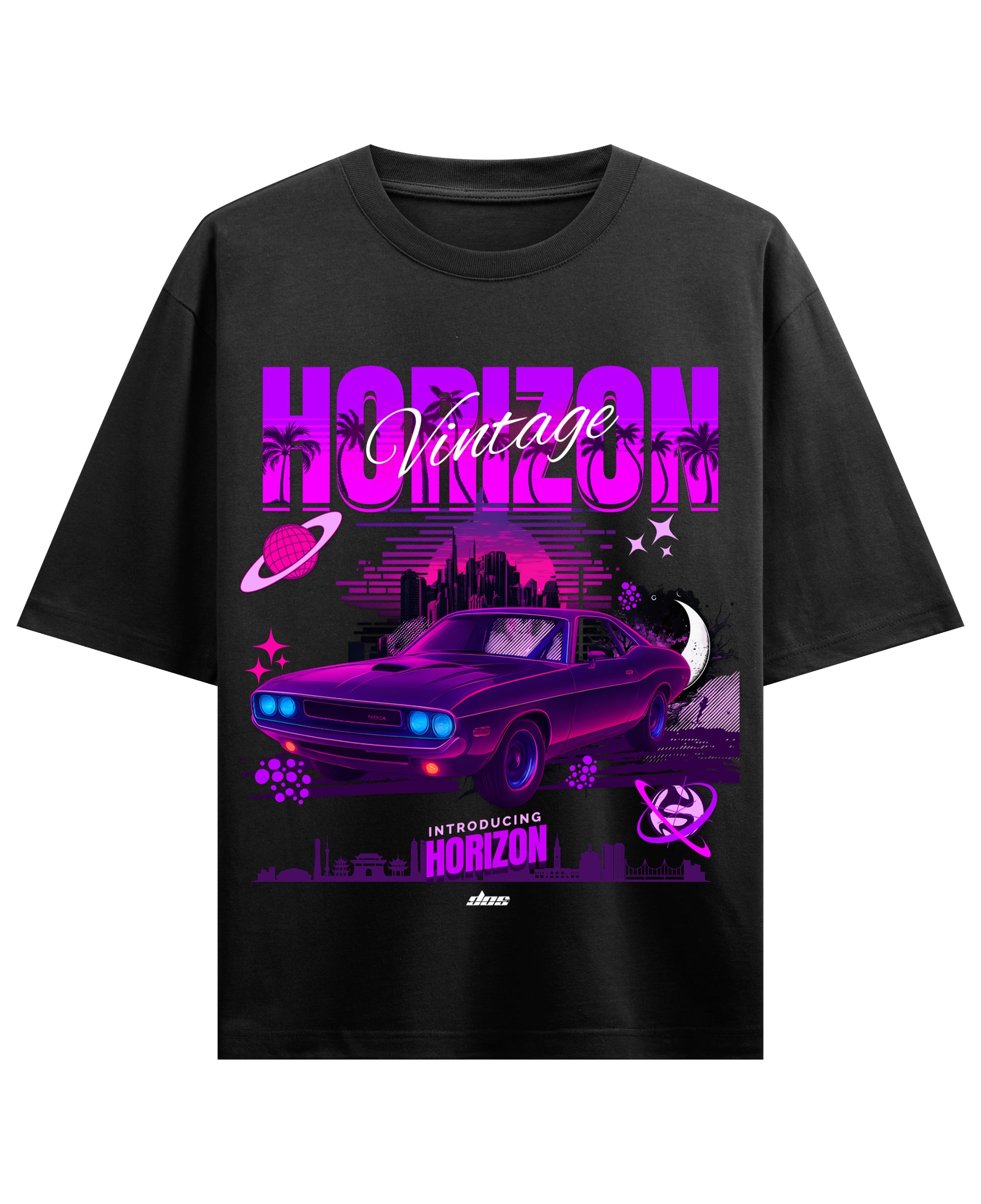 Black Oversized T-shirt Front Design