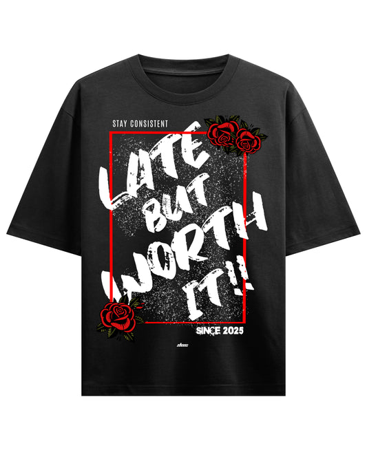 Black Oversized T-shirt Front Design