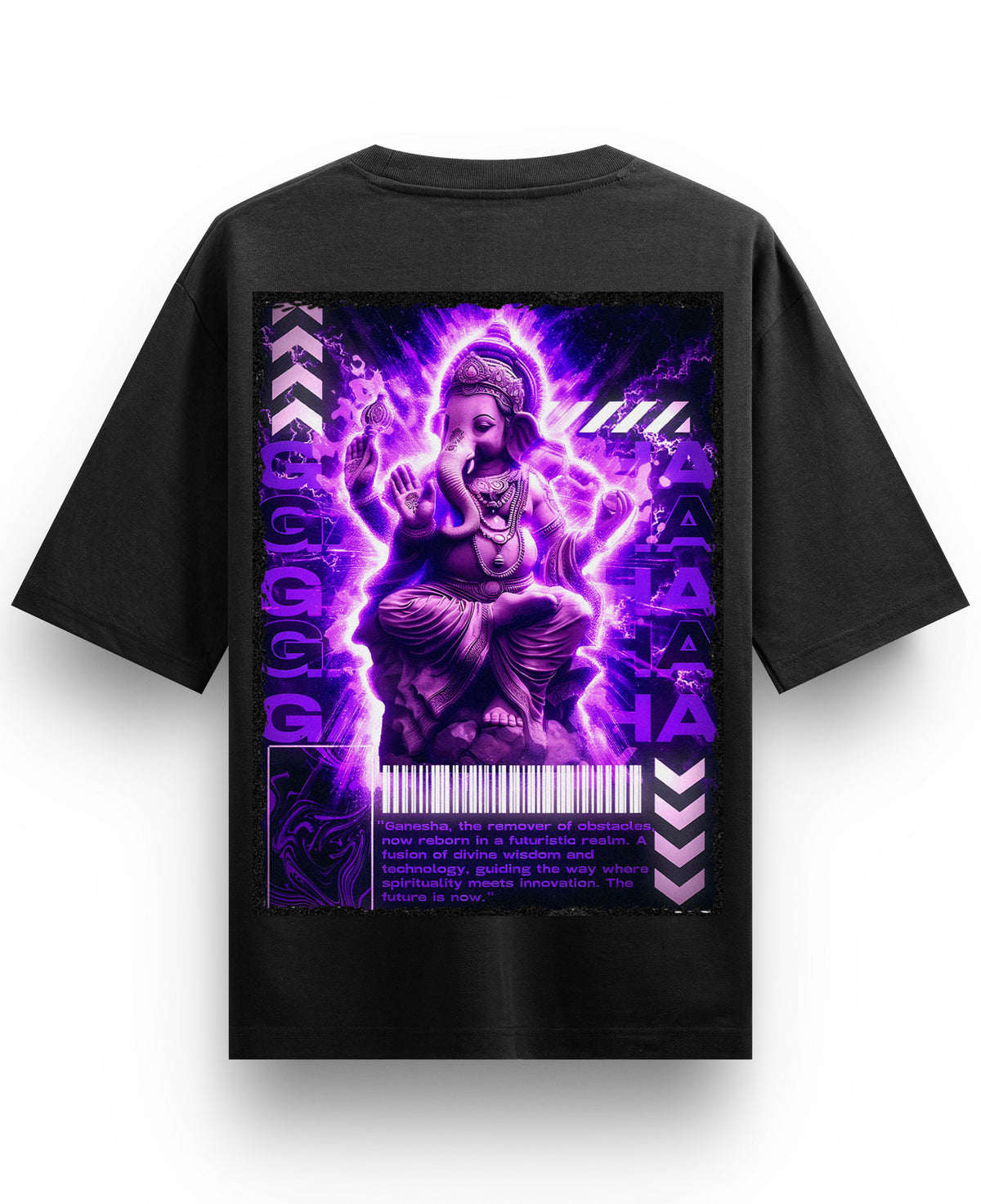 Black Oversized T-shirt Back Design