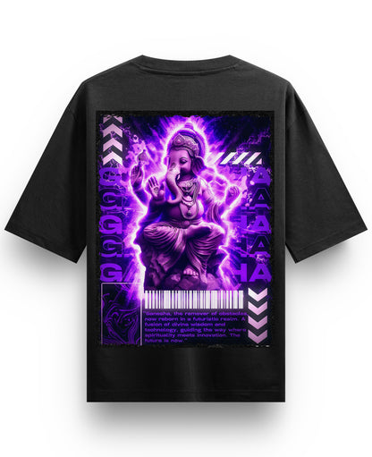 Black Oversized T-shirt Back Design