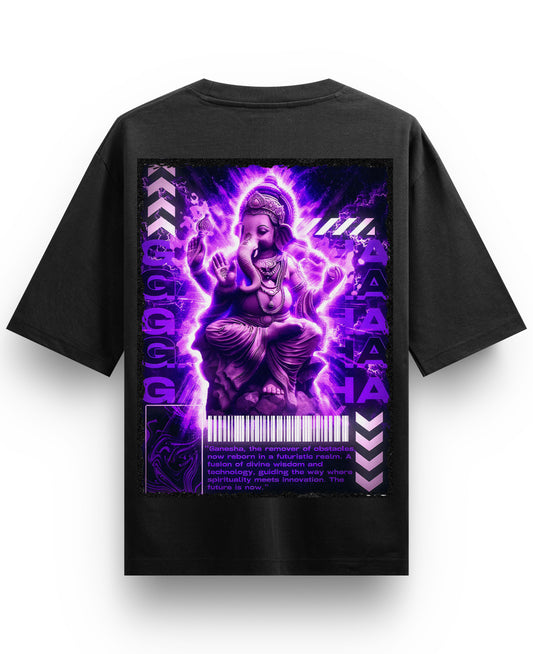 Black Oversized T-shirt Back Design