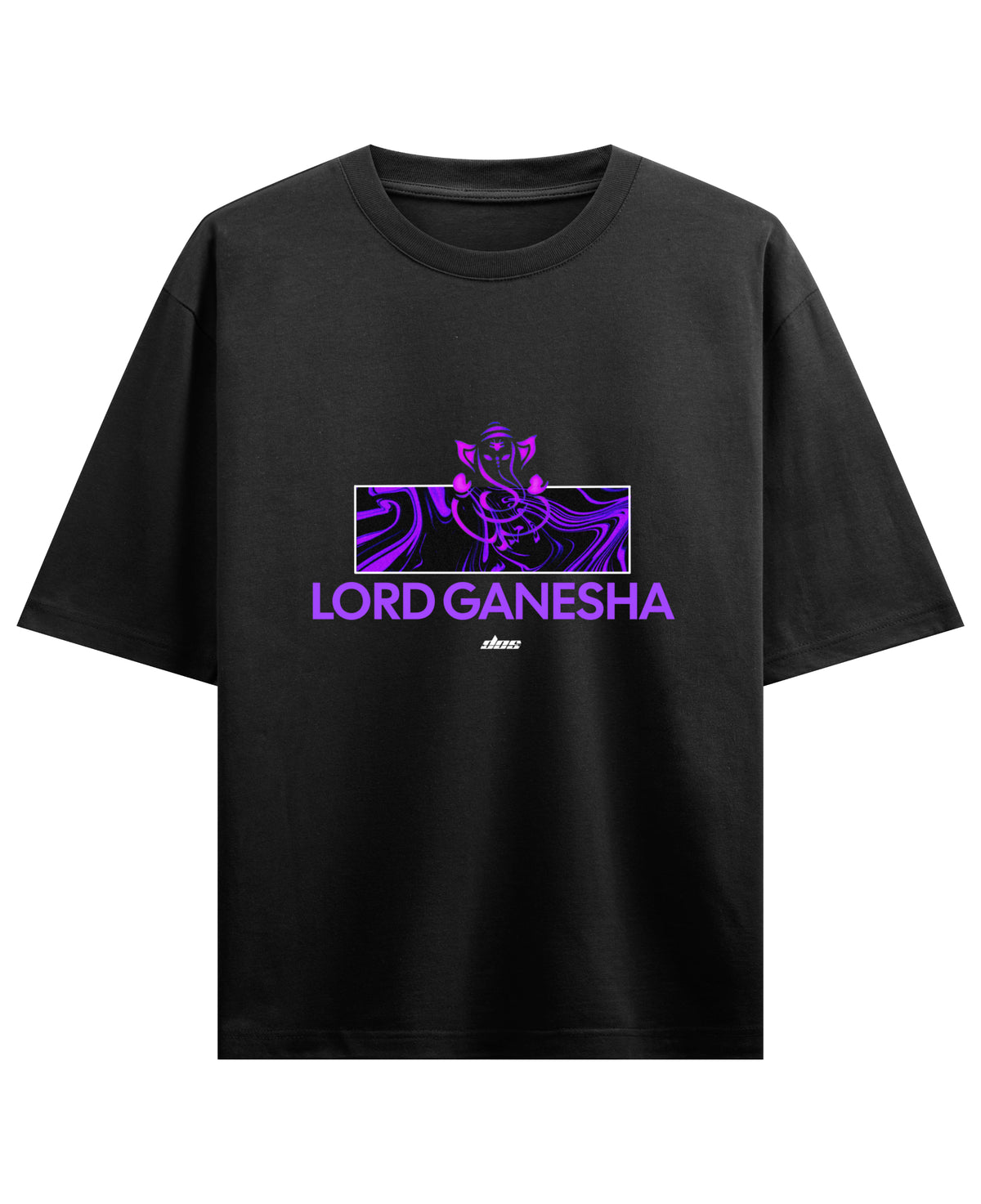 Black Oversized T-shirt Front Design