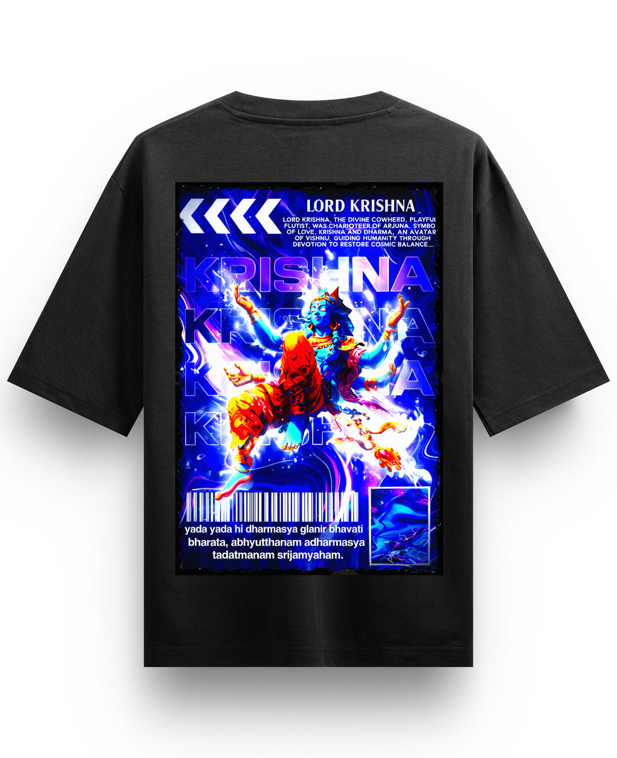 Black Oversized T-shirt Back Design
