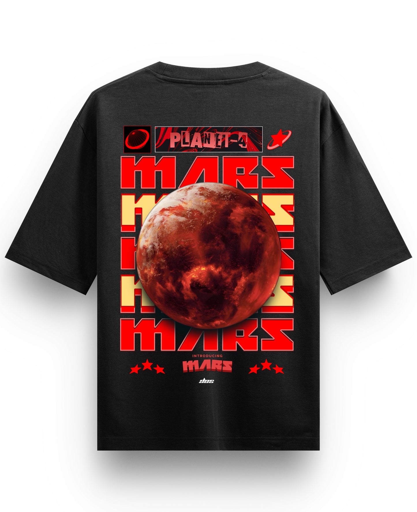 Black Oversized T-shirt Back Design