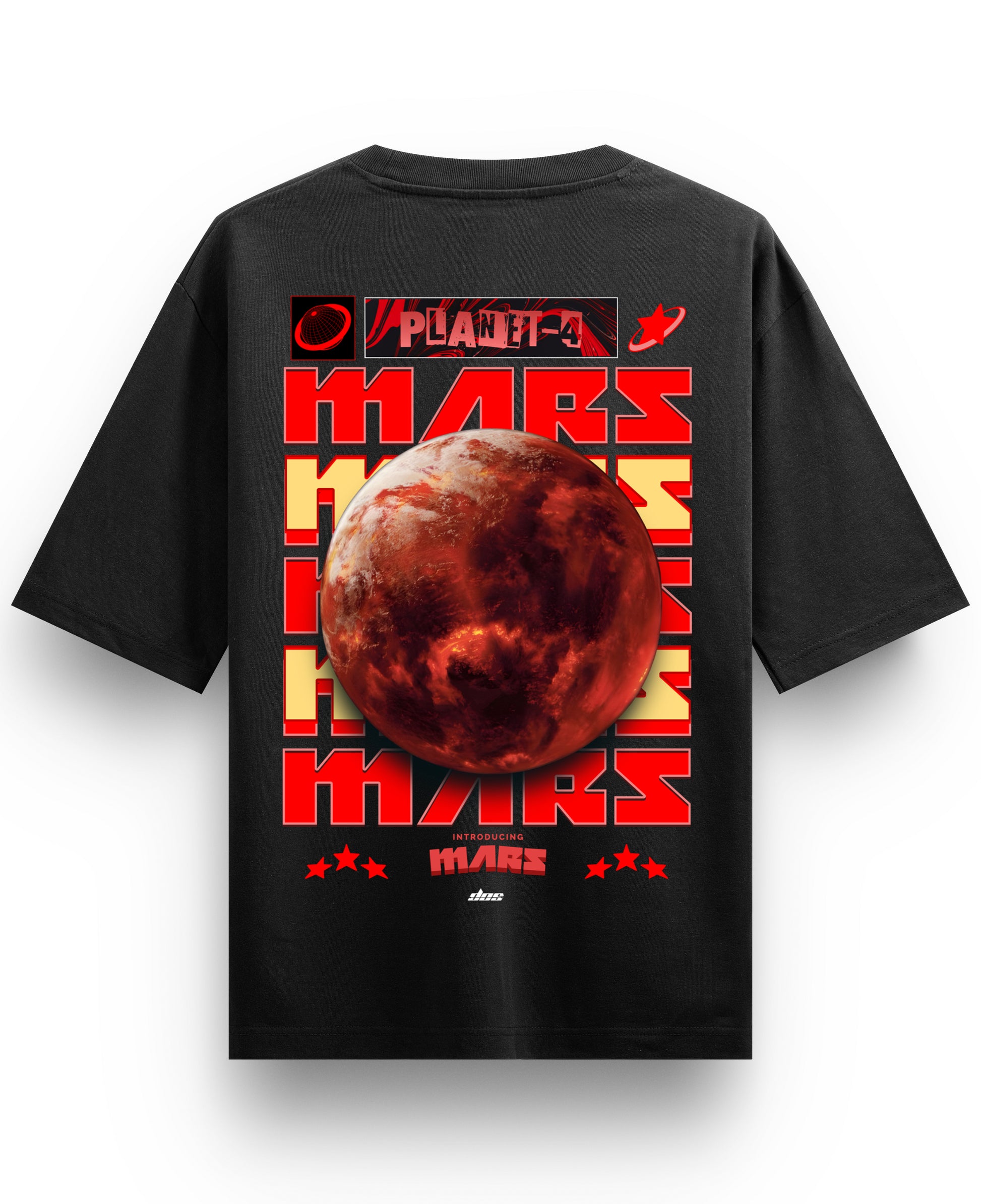 Black Oversized T-shirt Back Design