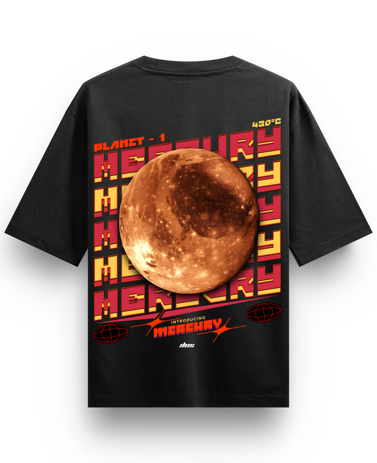 Black Oversized T-shirt Back Design