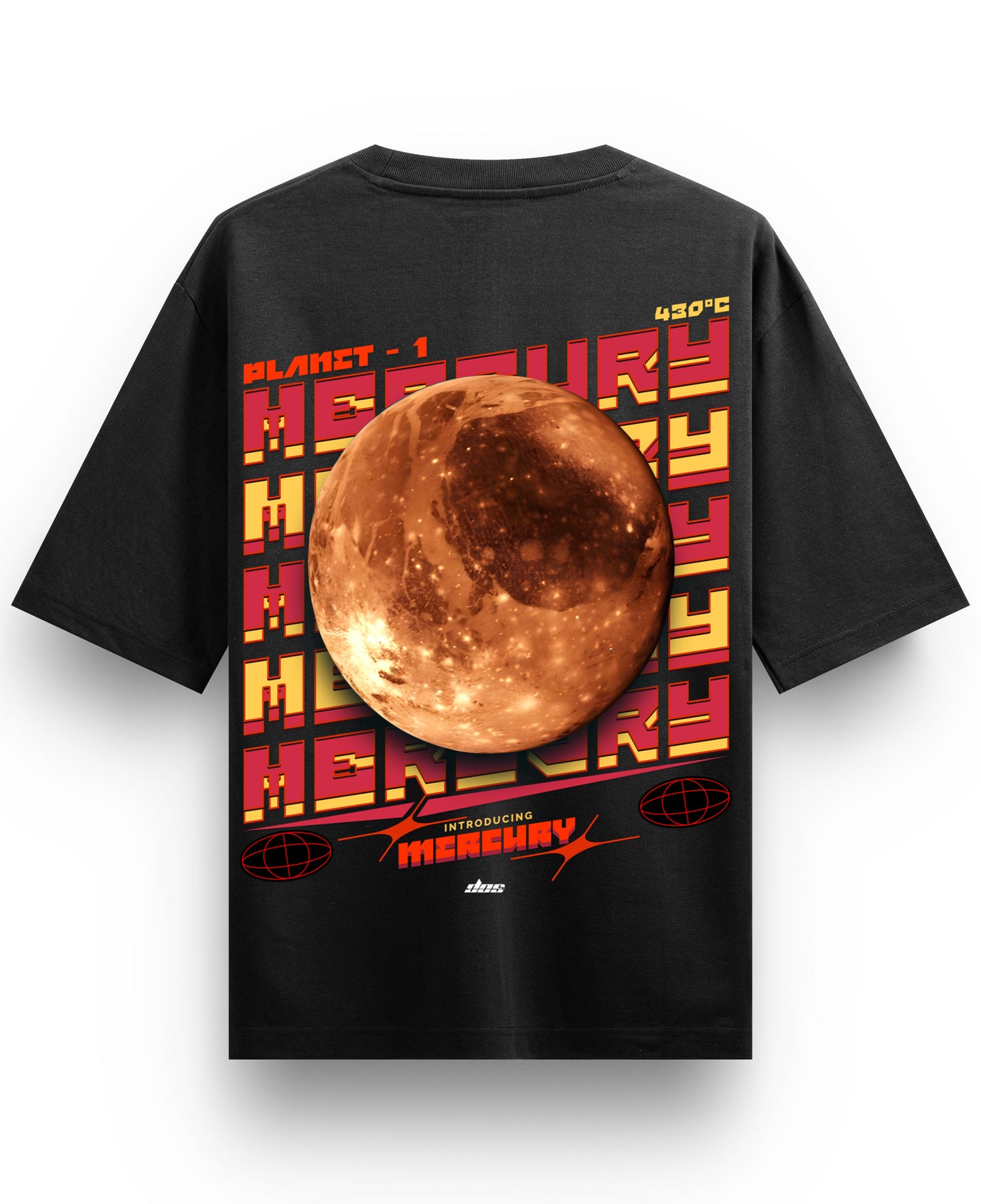 Black Oversized T-shirt Back Design