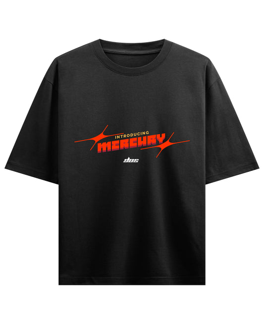 Black Oversized T-shirt Front Design