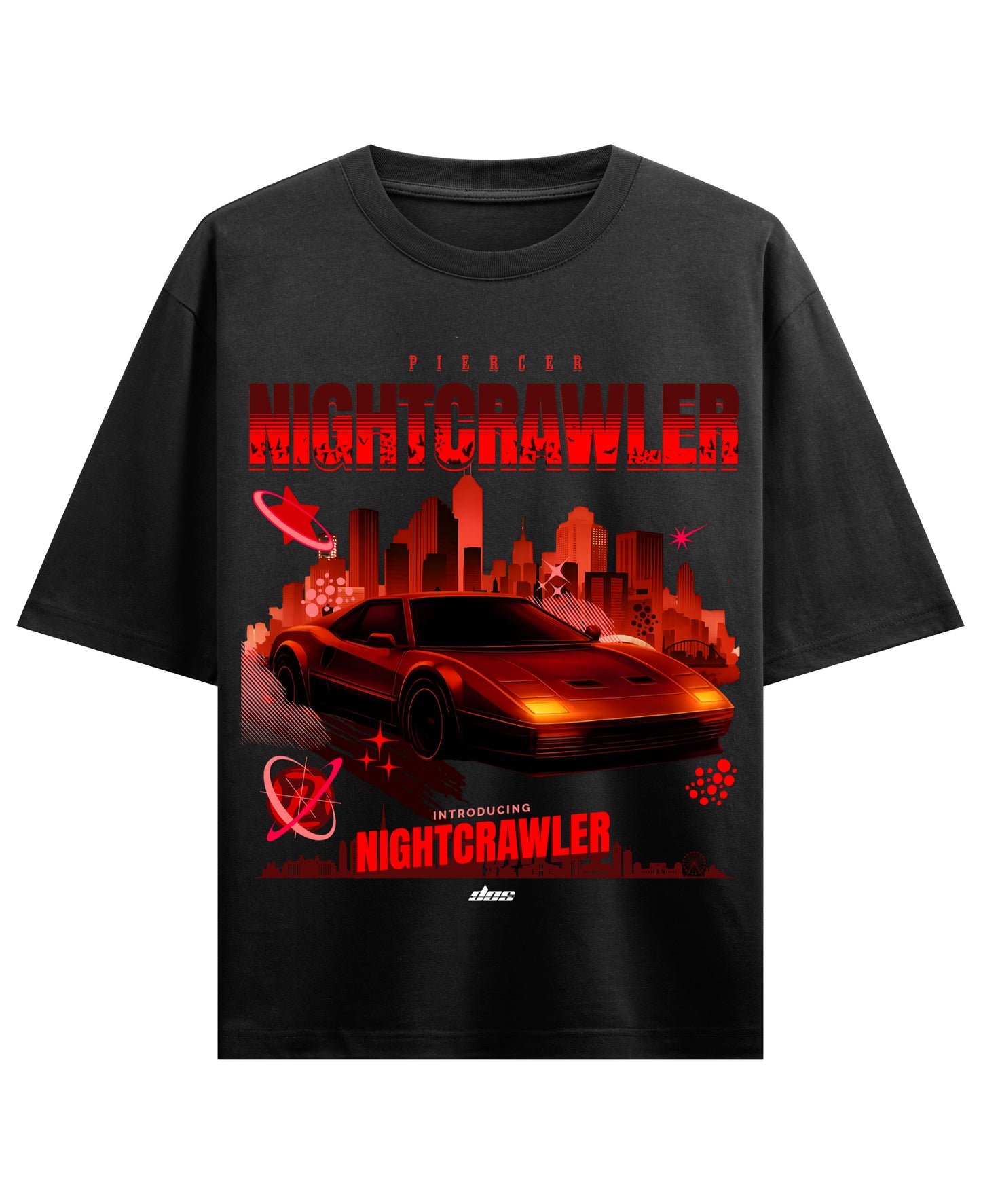 Black Oversized T-shirt Front Design