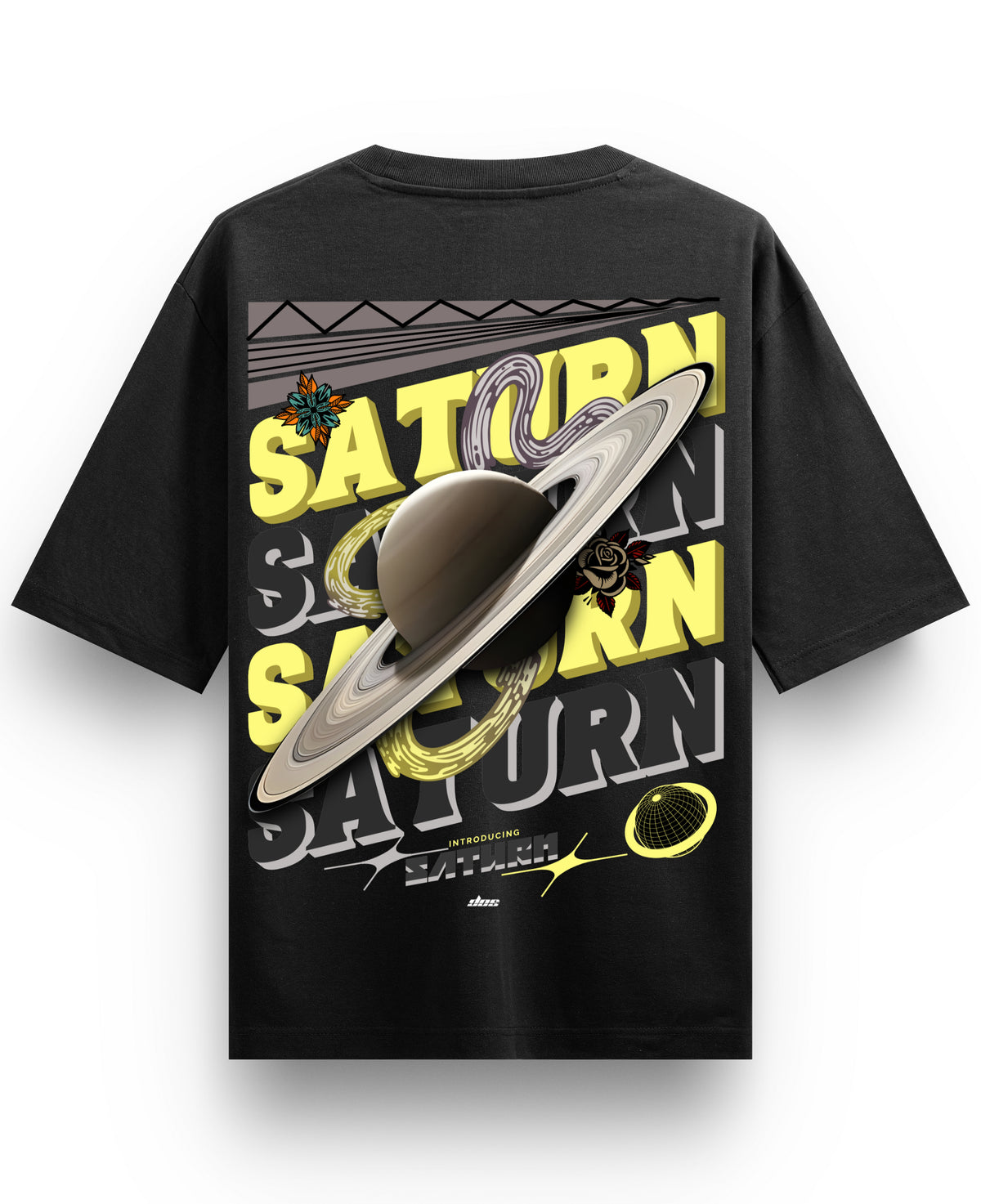 Black Oversized T-shirt Back Design