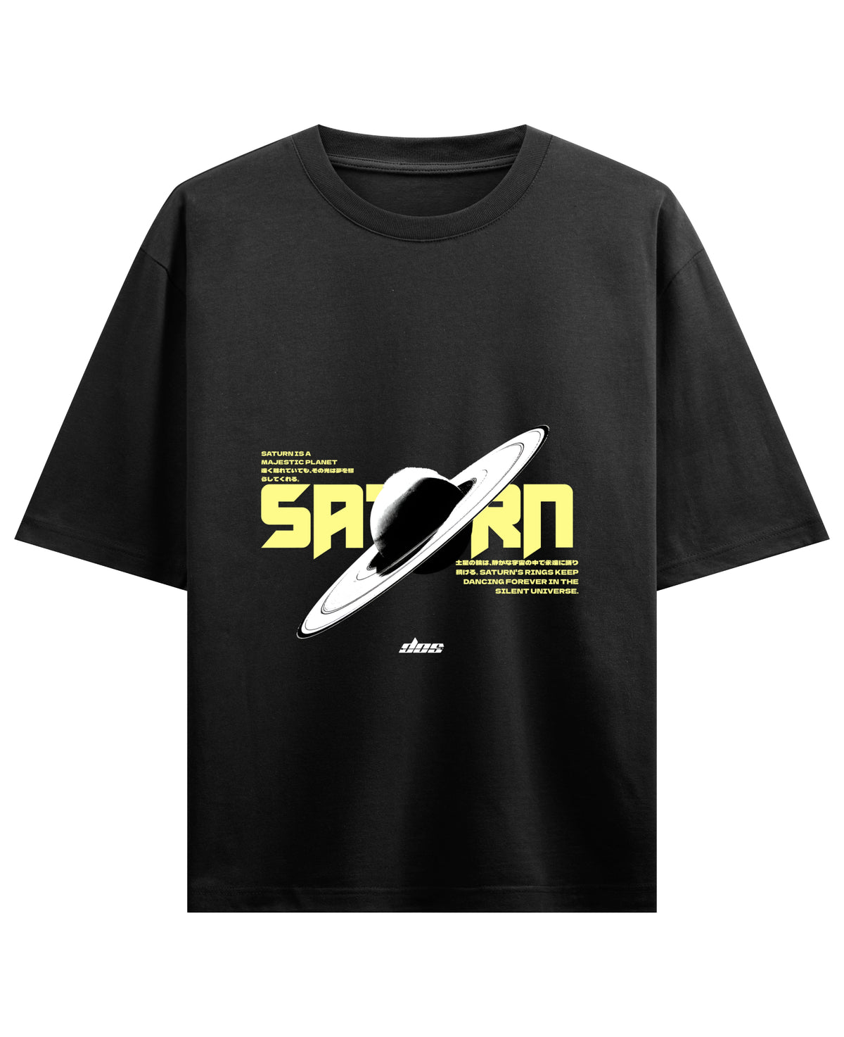Black Oversized T-shirt Front Design