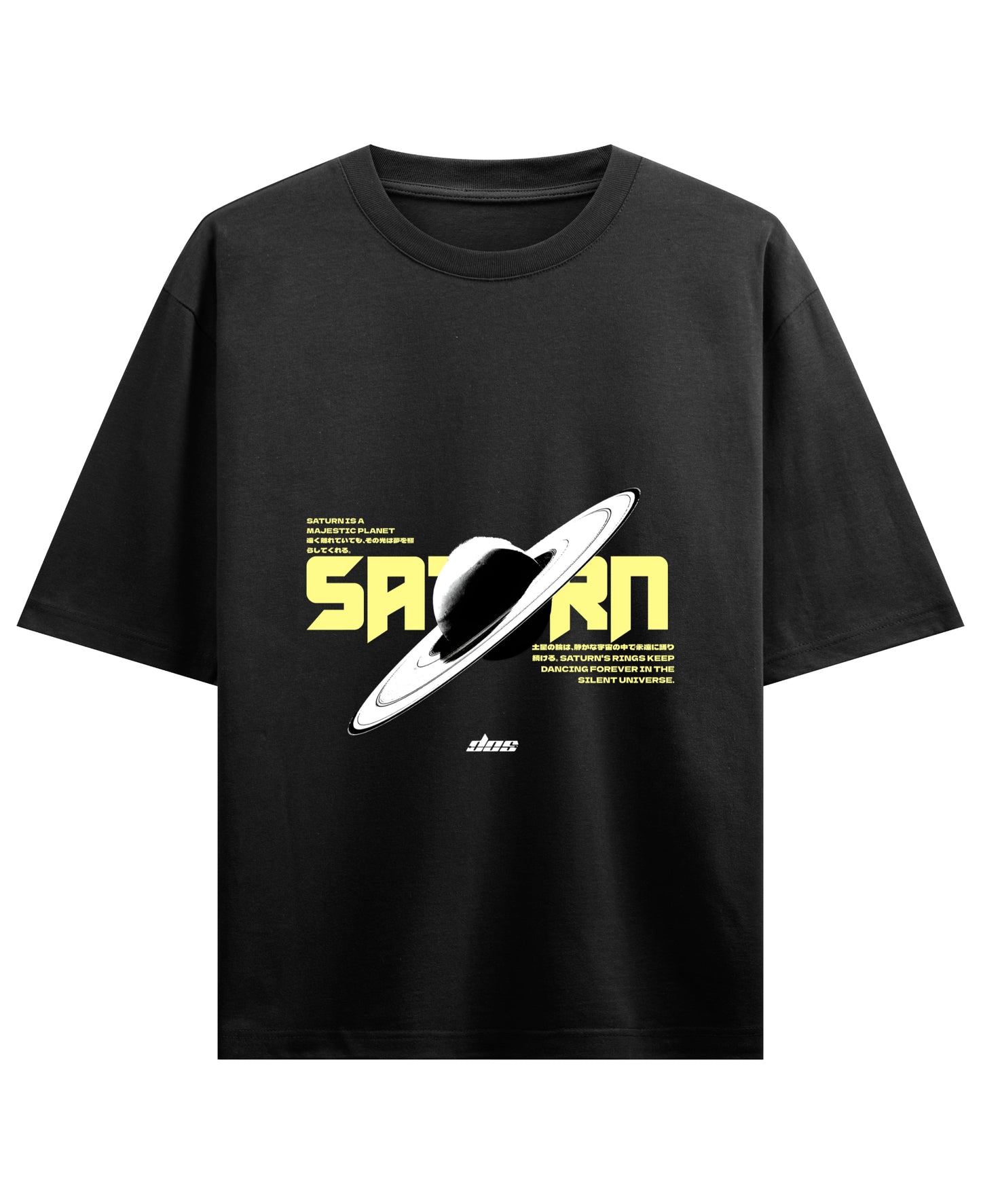 Black Oversized T-shirt Front Design