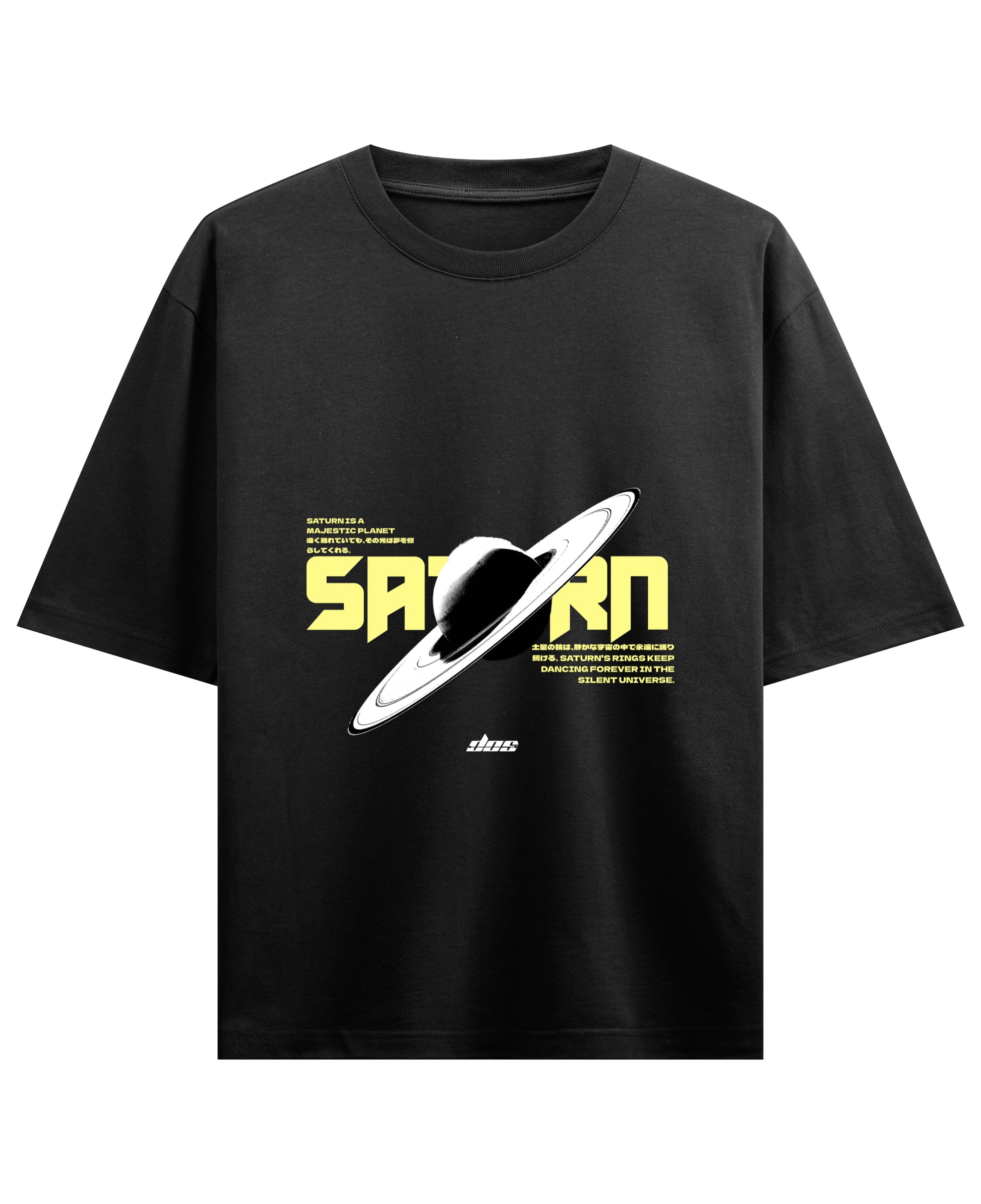 Black Oversized T-shirt Front Design
