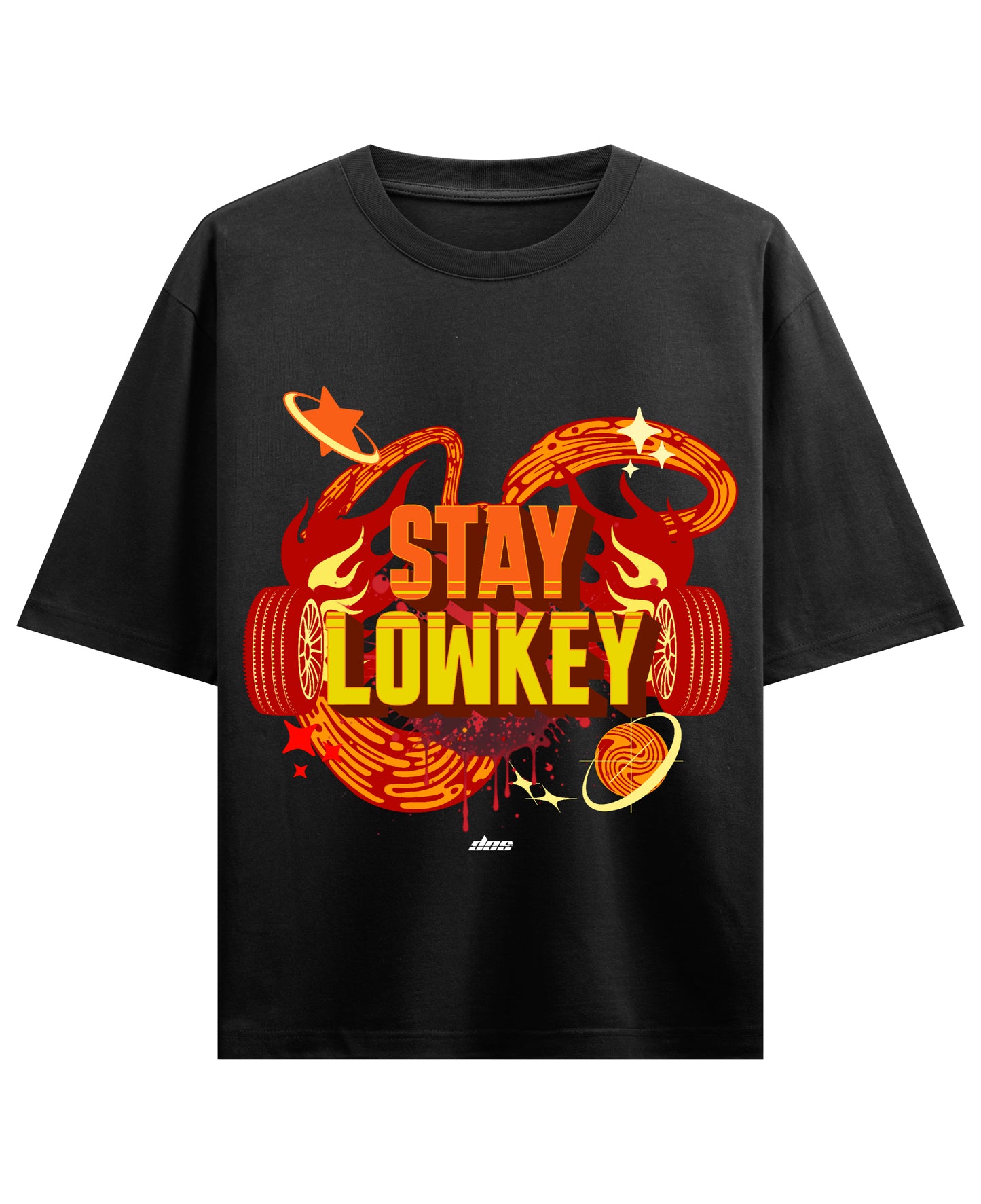 Black Oversized T-shirt Front Design