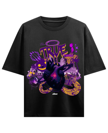 Black Oversized T-shirt Front Design