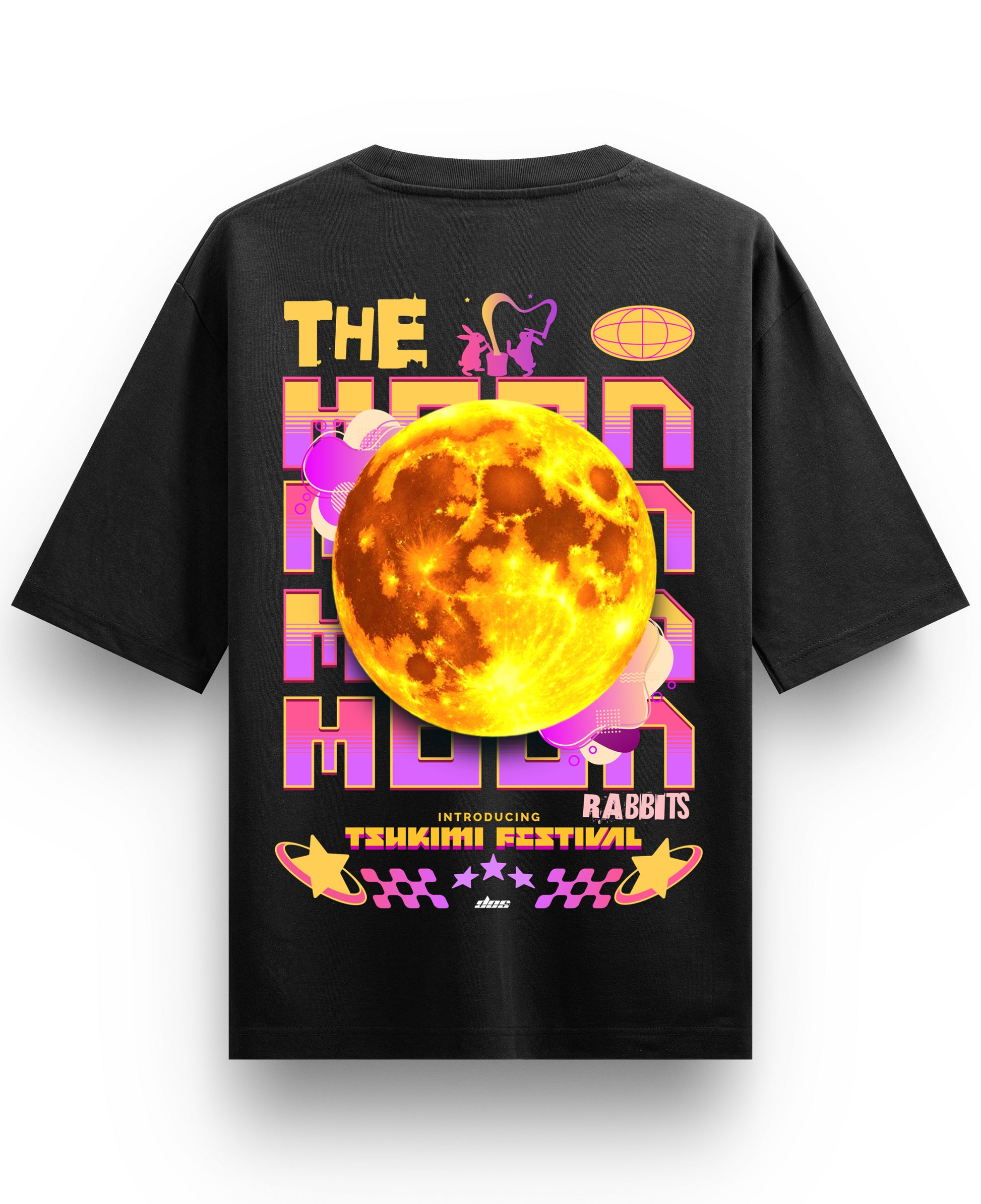Black Oversized T-shirt Back Design