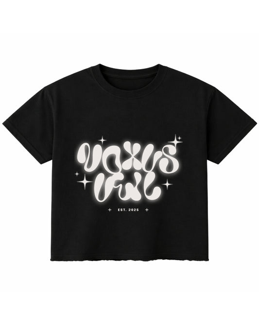 Black Boxy Fit T-shirt Front Design