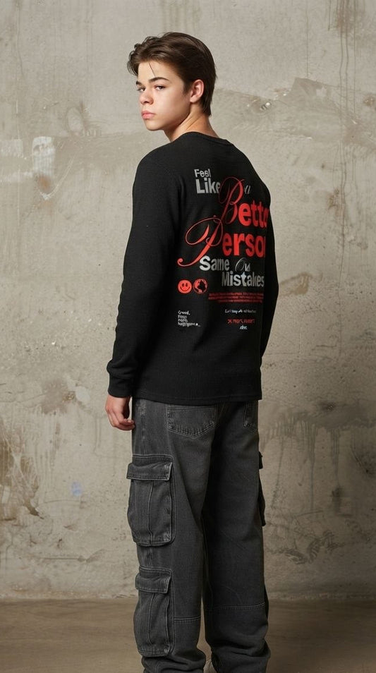 BETTER PERSON - HENLEY WAFFLE KNITS