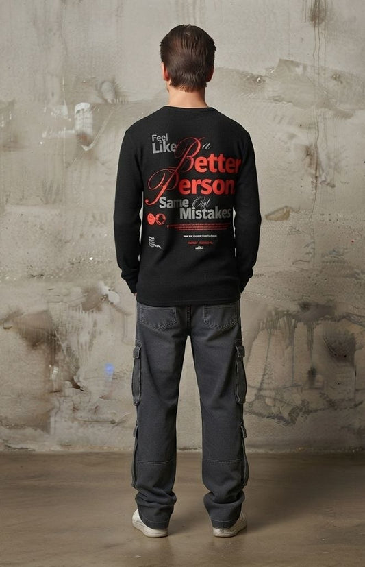 BETTER PERSON - HENLEY WAFFLE KNITS