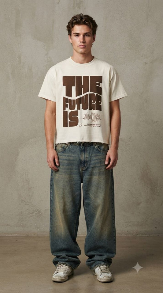 THE FUTURE IS - RIPPED BOXY TEE